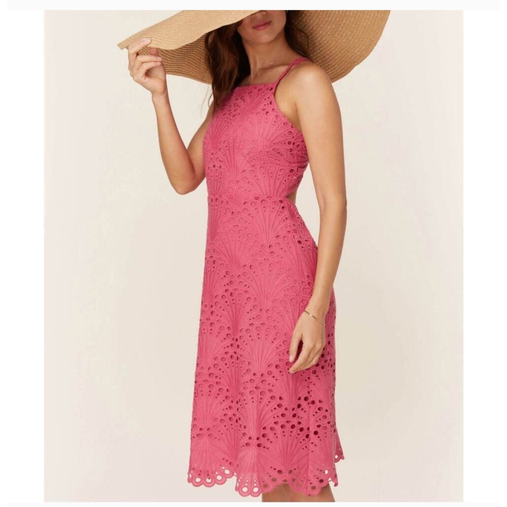 Andie Eyelet Roatan Midi Dress NWT